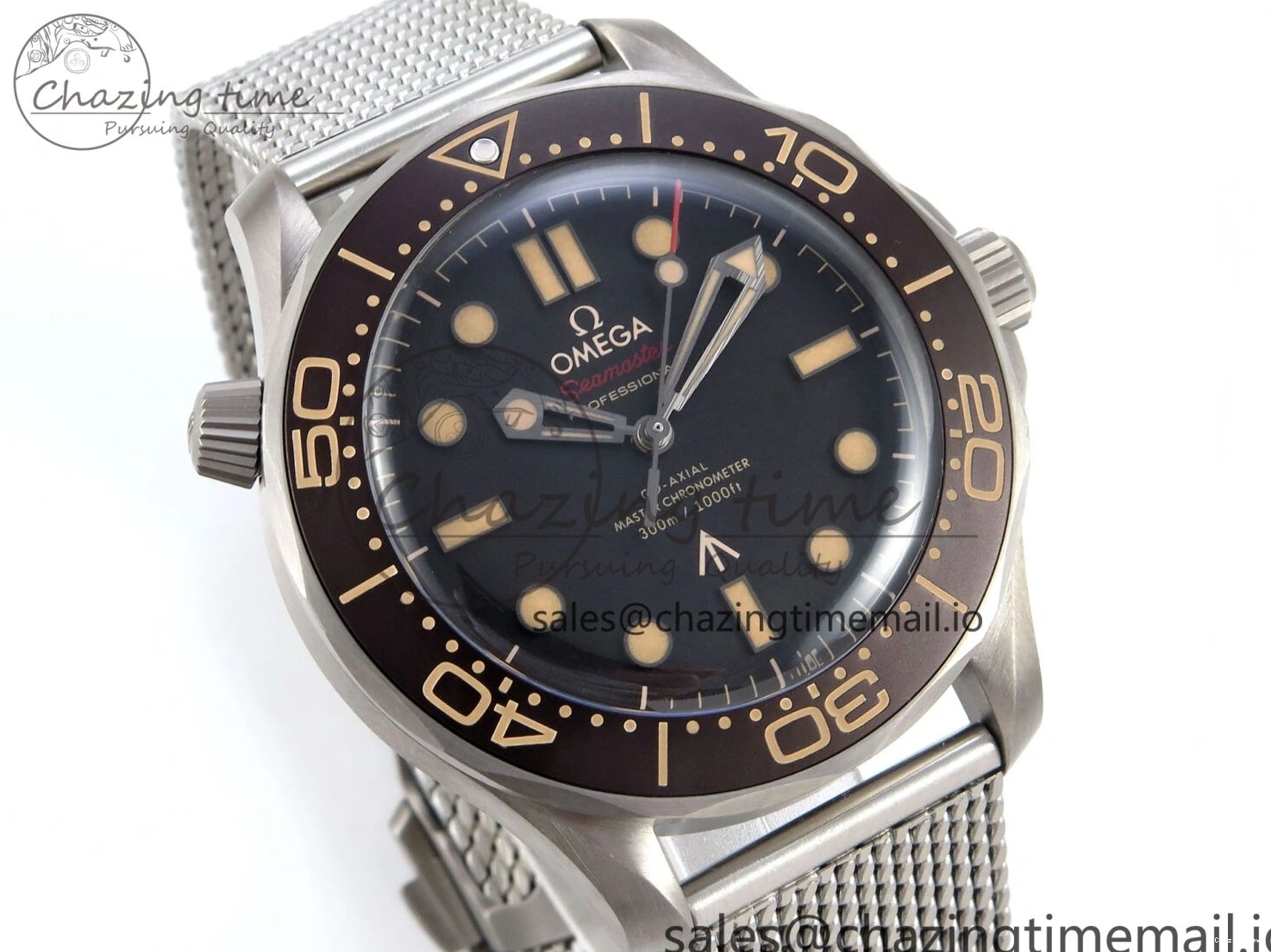 0323 Original Seamaster 300 “No Time to Die” Limited Edition VSF 1:1 Best Edition on SS Mesh Bracelet A8806(Free Nato) V 7679